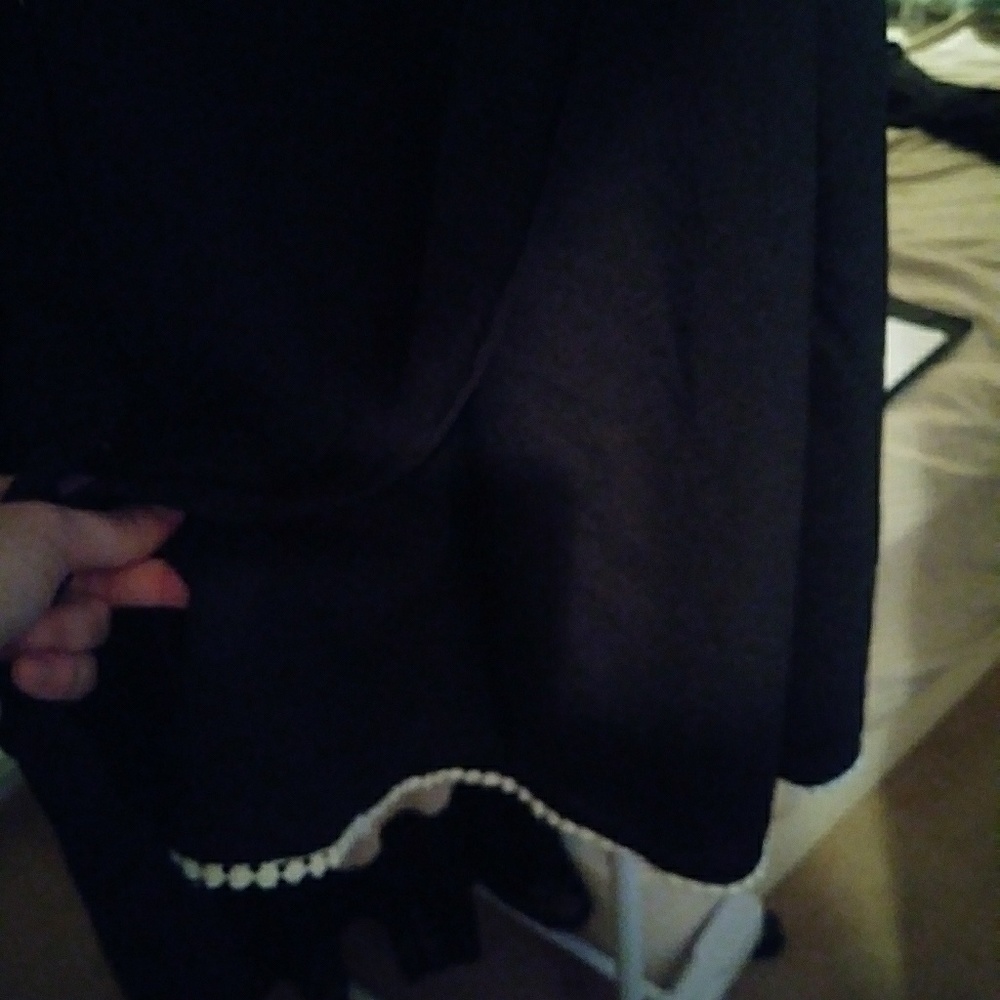 Black and White Frilly Dress